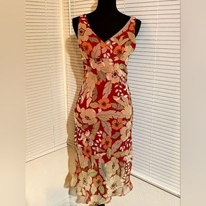 XI Floral Knee Length Dress